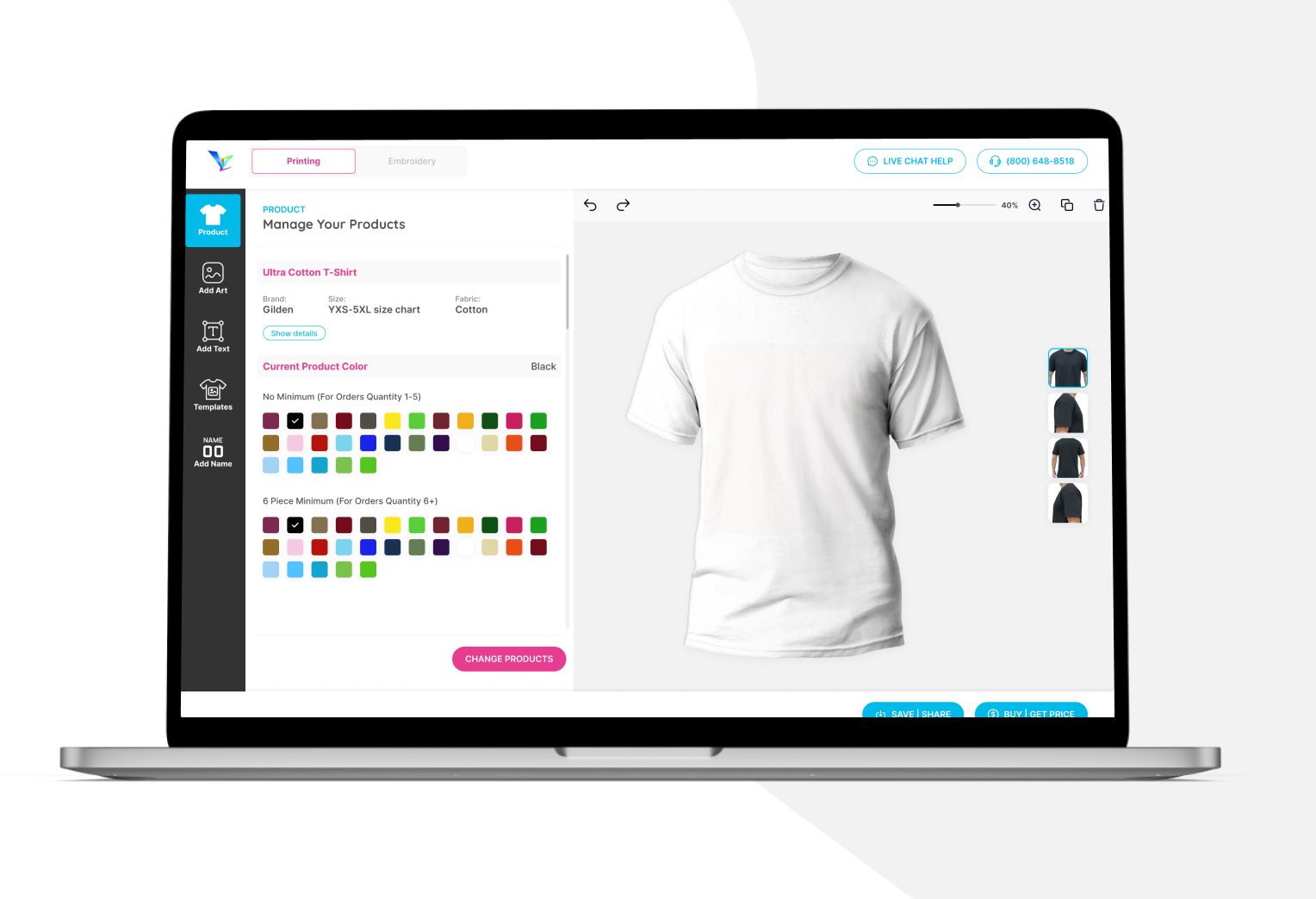 Custom T-Shirt Printing High-Quality Printed T-Shirts Apparel